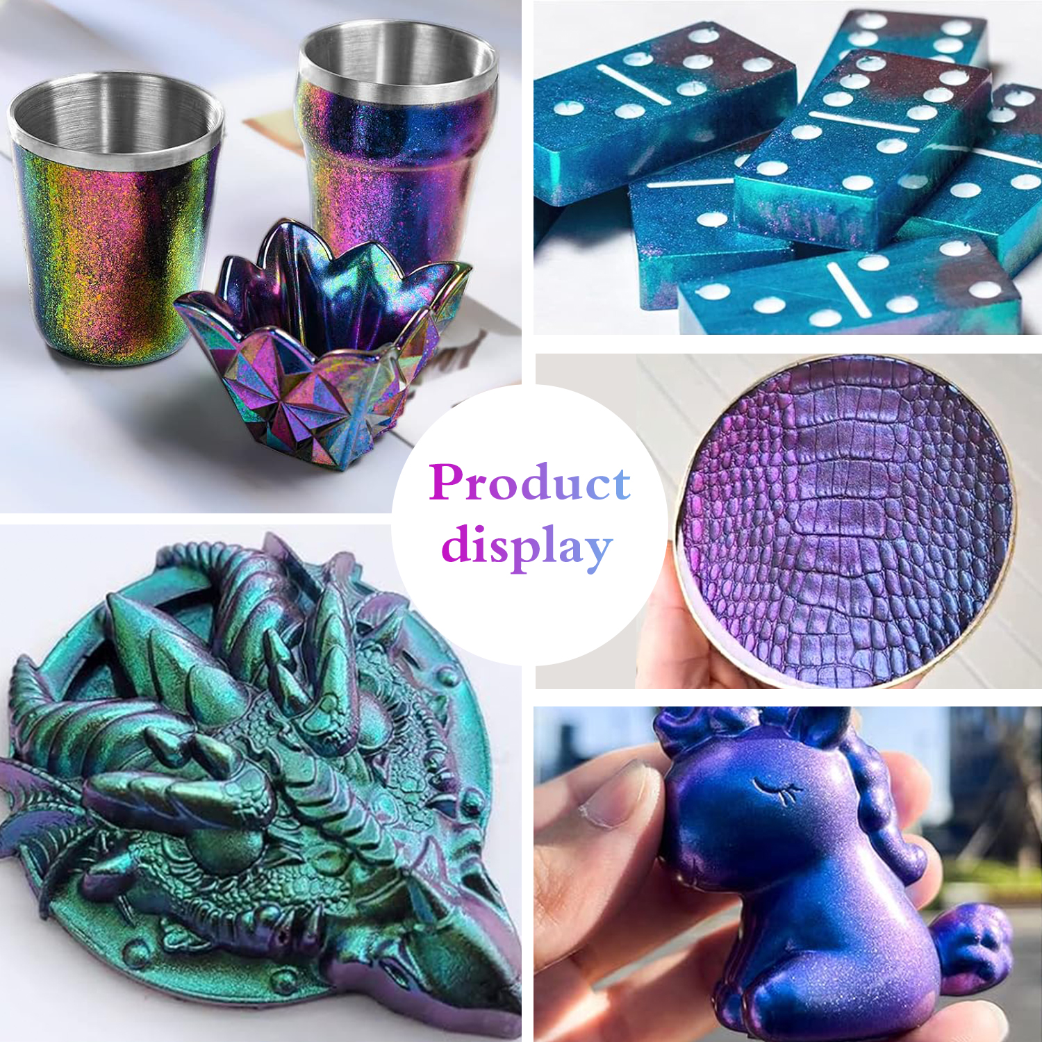 1 Set Chameleon Powder Nail Ch - Resin Glitter Pack incelemesi ve fiyatı