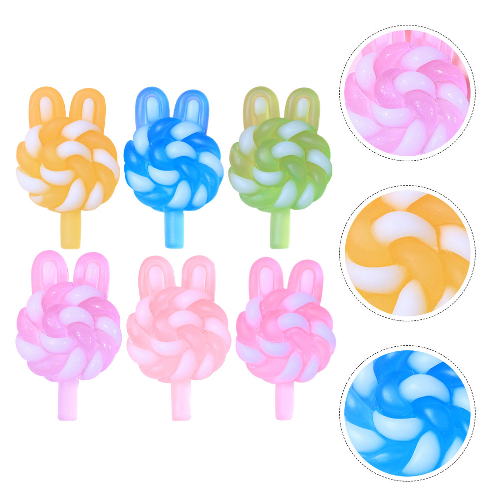 24Pcs Cute Cartoon Lollipop Ch - Resin Craft Supplies incelemesi ve fiyatı