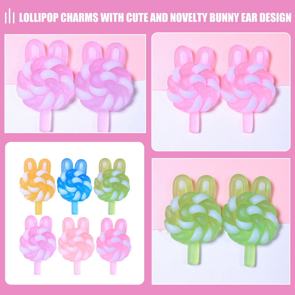 24Pcs Cute Cartoon Lollipop Ch - Resin Craft Supplies incelemesi ve fiyatı