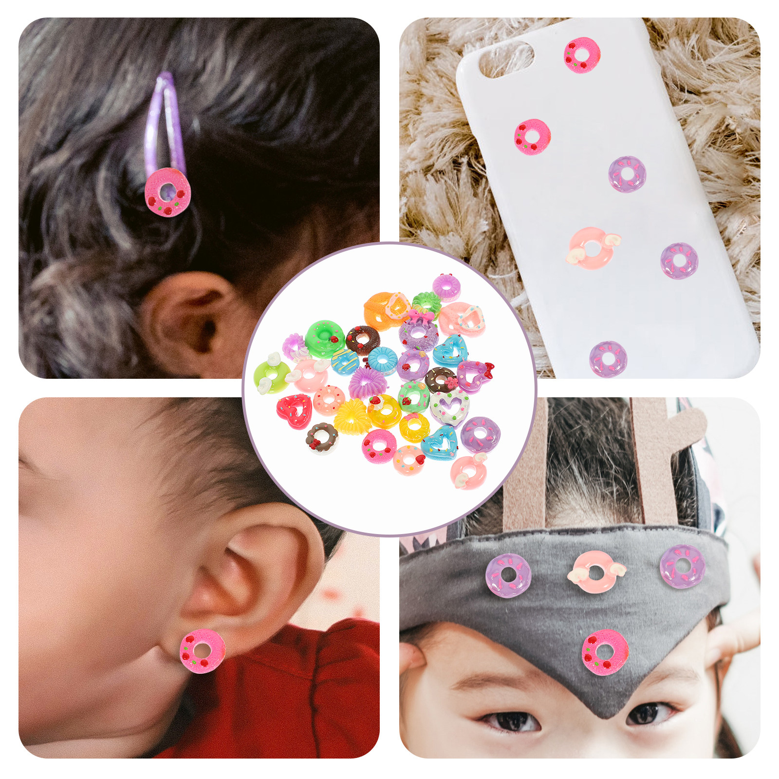 30Pcs Mini Donut Resin Ornamen - Resin Craft Supplies incelemesi ve fiyatı