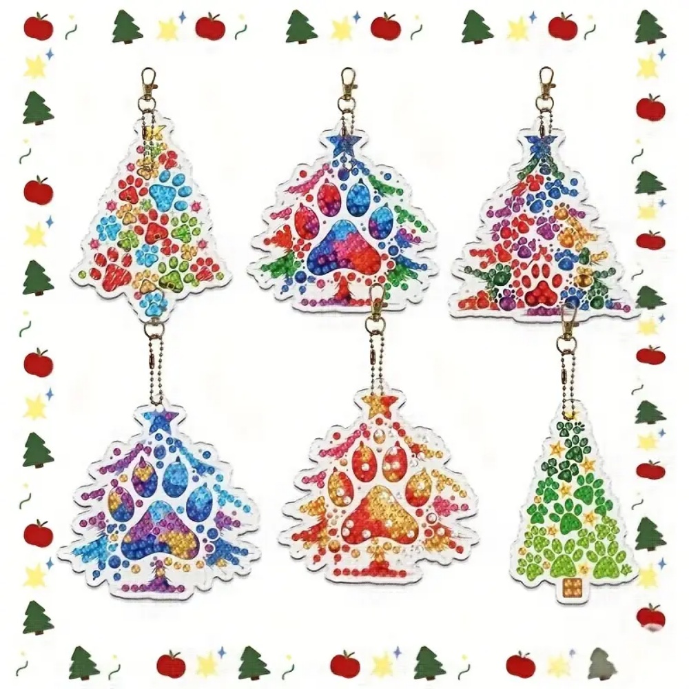 6pcs/SetDIY Christmas tree pat - Resin Craft For Beginners incelemesi ve fiyatı