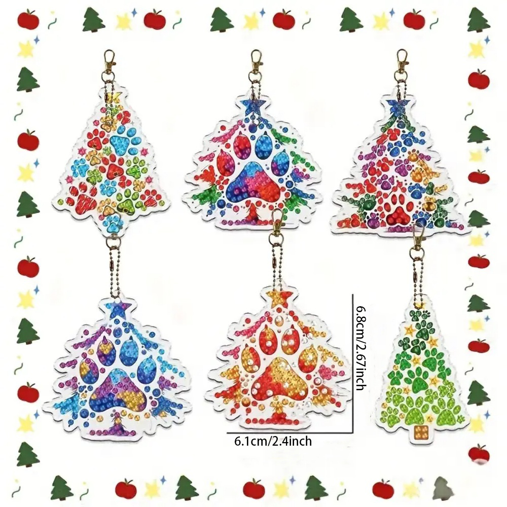 6pcs/SetDIY Christmas tree pat - Resin Craft For Beginners incelemesi ve fiyatı