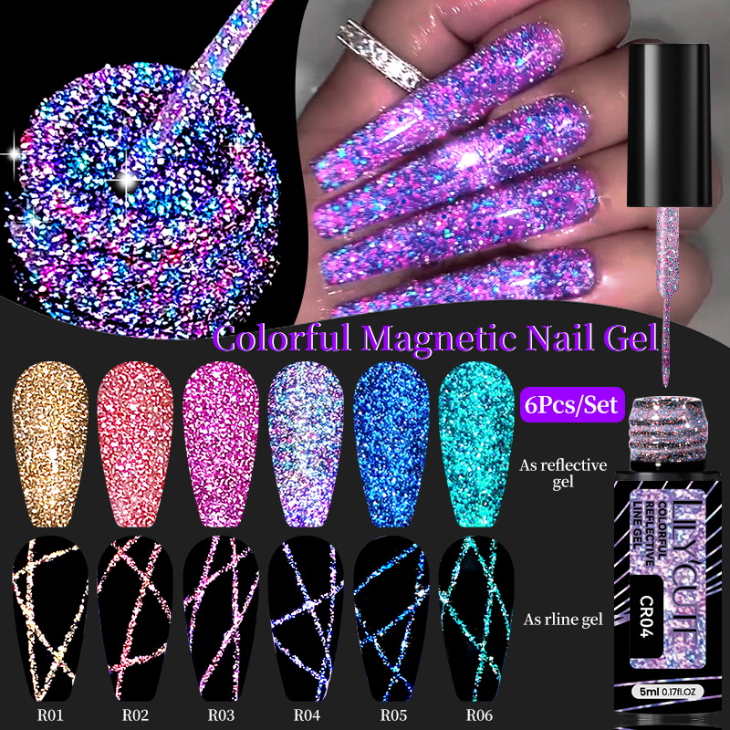 LILYCUTE 6Pcs/Set 5ml Reflecti - Resin Glitter Pack incelemesi ve fiyatı