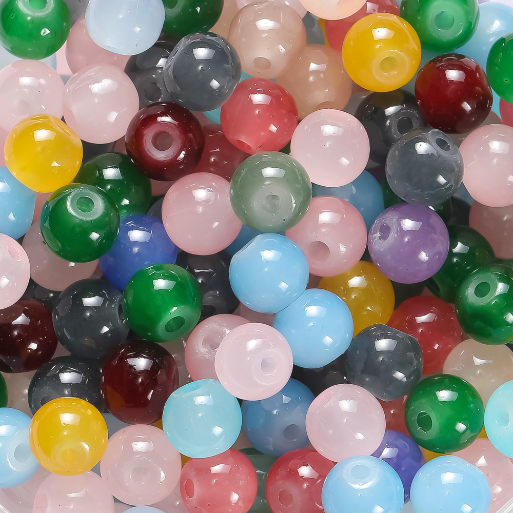 30/50pcs 6mm Glass Round Beads - Resin Craft Material incelemesi ve fiyatı