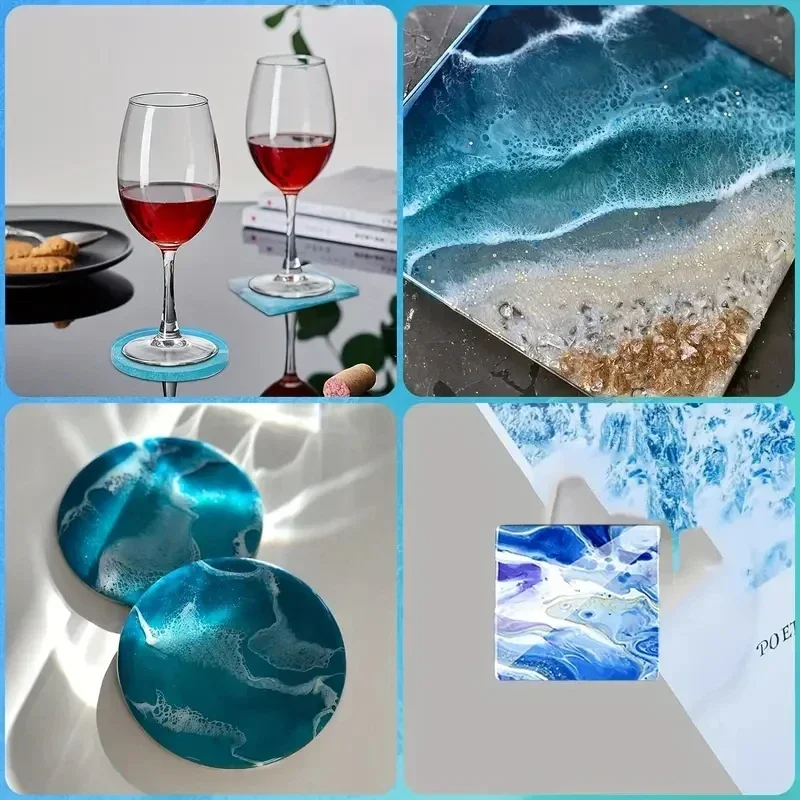 5Pcs/Set DlY Epoxy Resin Cup C - Serving Tray Mold incelemesi ve fiyatı