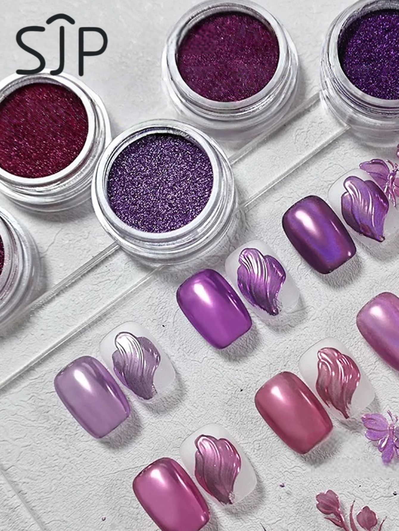 6-piece Electric Purple Series - Resin Glitter Pack incelemesi ve fiyatı