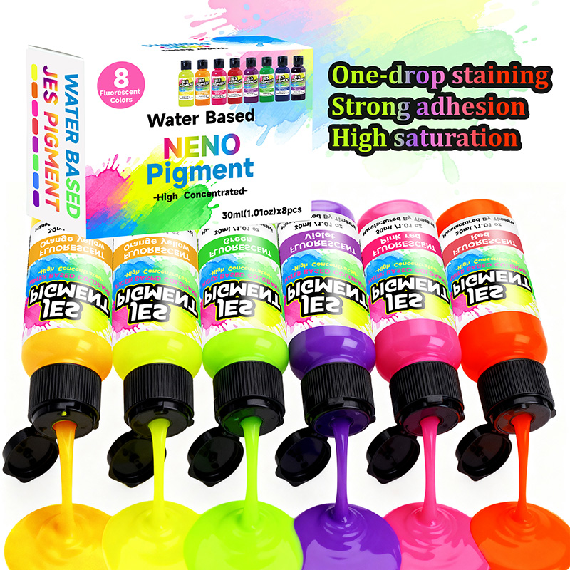 8colors/set fluorescent pigmen - Resin Pigment Set incelemesi ve fiyatı