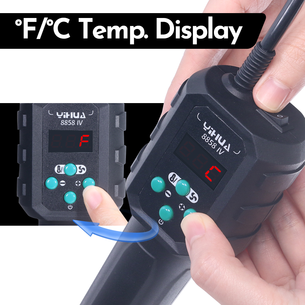 YIHUA Hot Air Gun Temperature  - Heat Gun Small incelemesi ve fiyatı