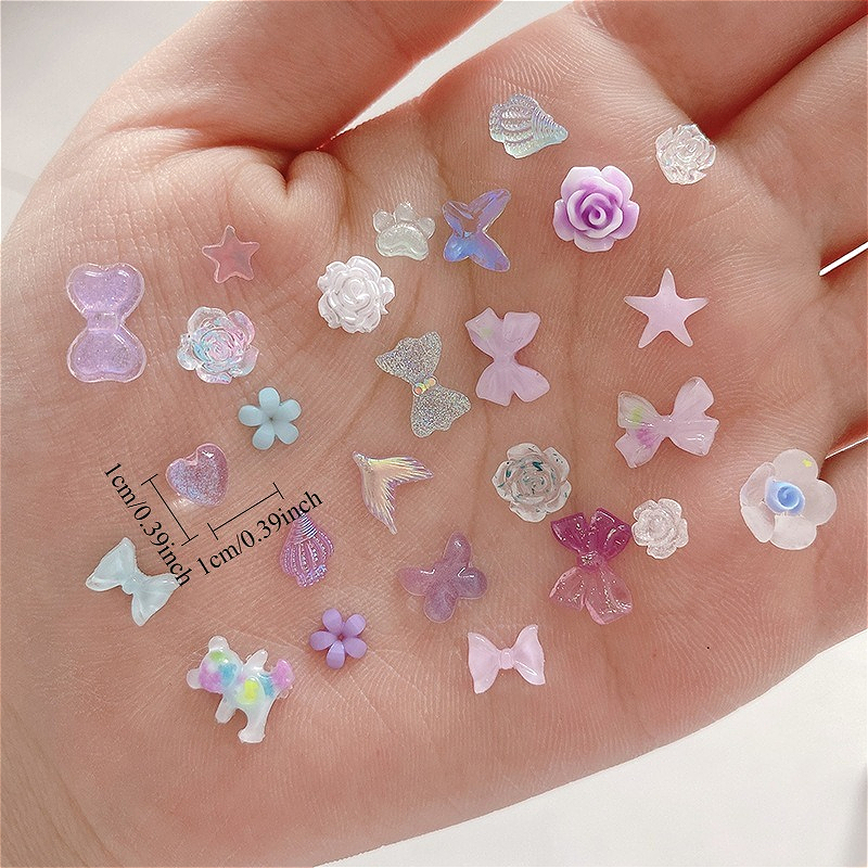 50pcs/pack Luminous Light Resi - Resin Glitter Pack incelemesi ve fiyatı