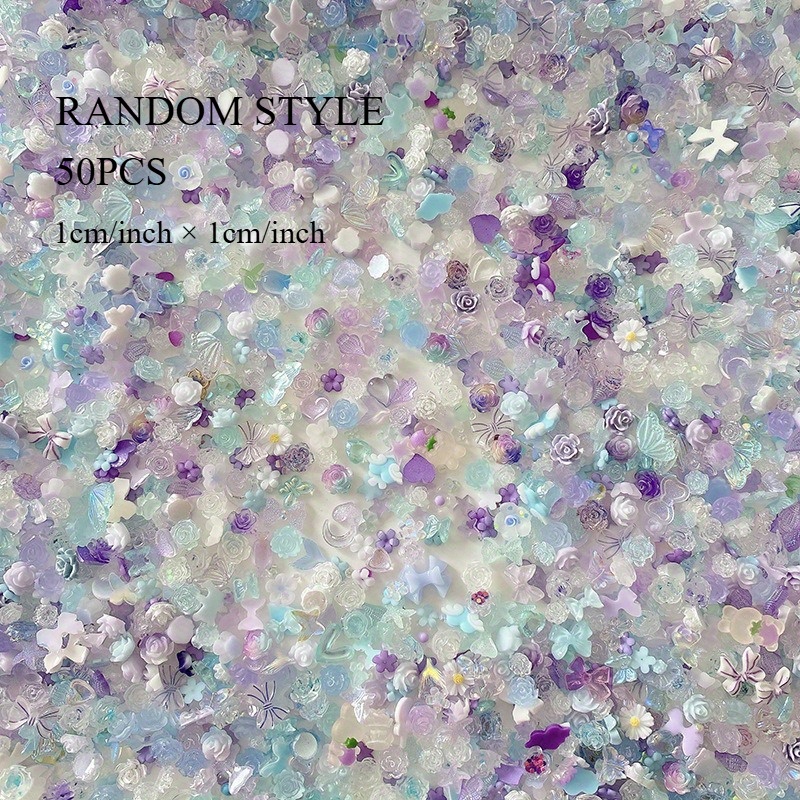 50pcs/pack Luminous Light Resi - Resin Glitter Pack incelemesi ve fiyatı