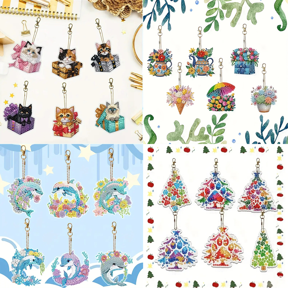 6-piece DIY Diamond Keychain - - Resin Craft Ideas incelemesi ve fiyatı