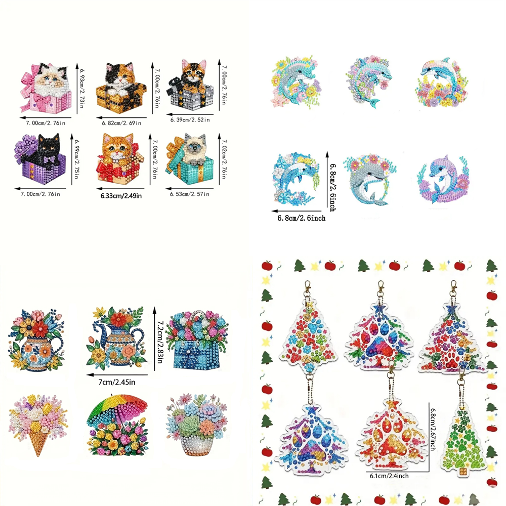 6-piece DIY Diamond Keychain - - Resin Craft Ideas incelemesi ve fiyatı