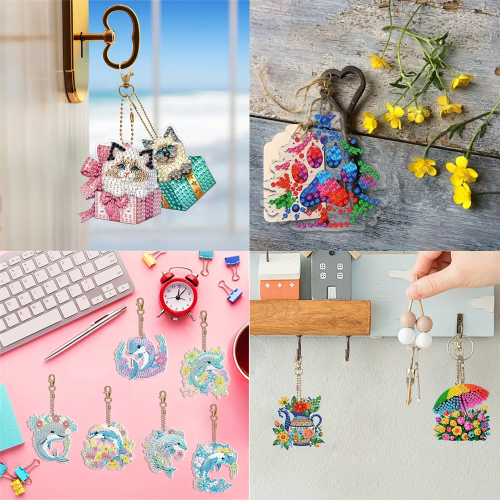 6-piece DIY Diamond Keychain - - Resin Craft Ideas incelemesi ve fiyatı