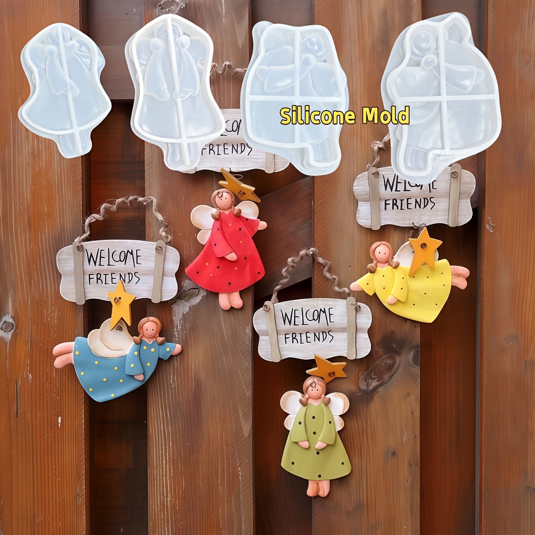 4pcs Angel Pendant Mold, Resin - Resin Craft Ideas incelemesi ve fiyatı