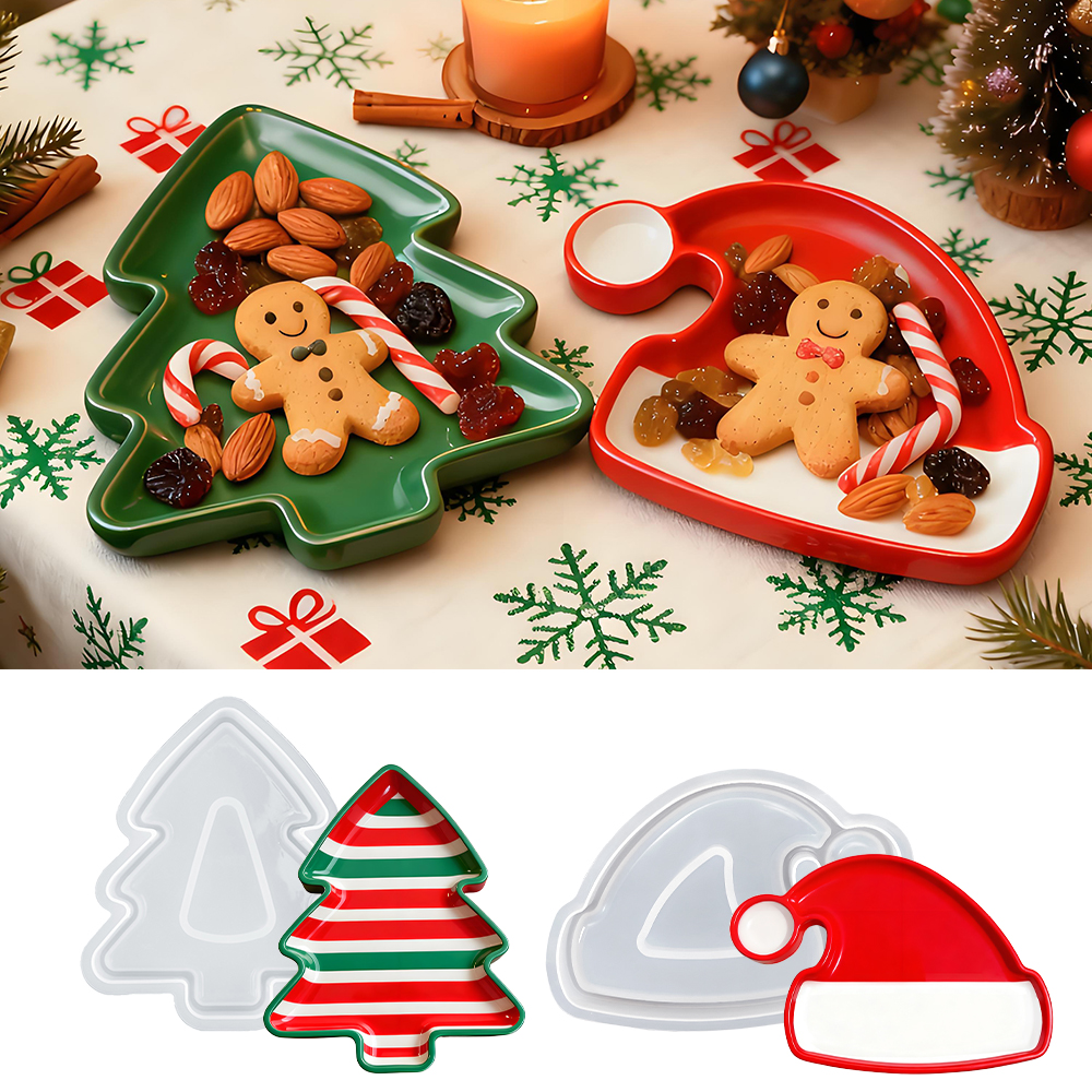 S0246 Christmas Tree Santa Hat - Serving Tray Mold incelemesi ve fiyatı