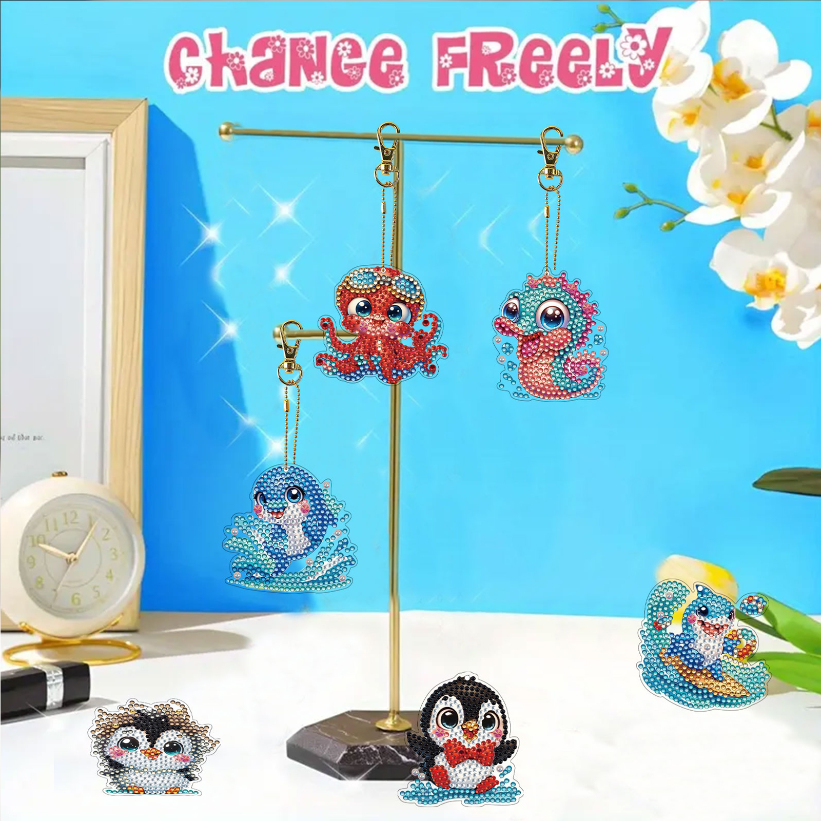 15Pcs DiY Diamond Art Keychain - Resin Craft For Beginners incelemesi ve fiyatı