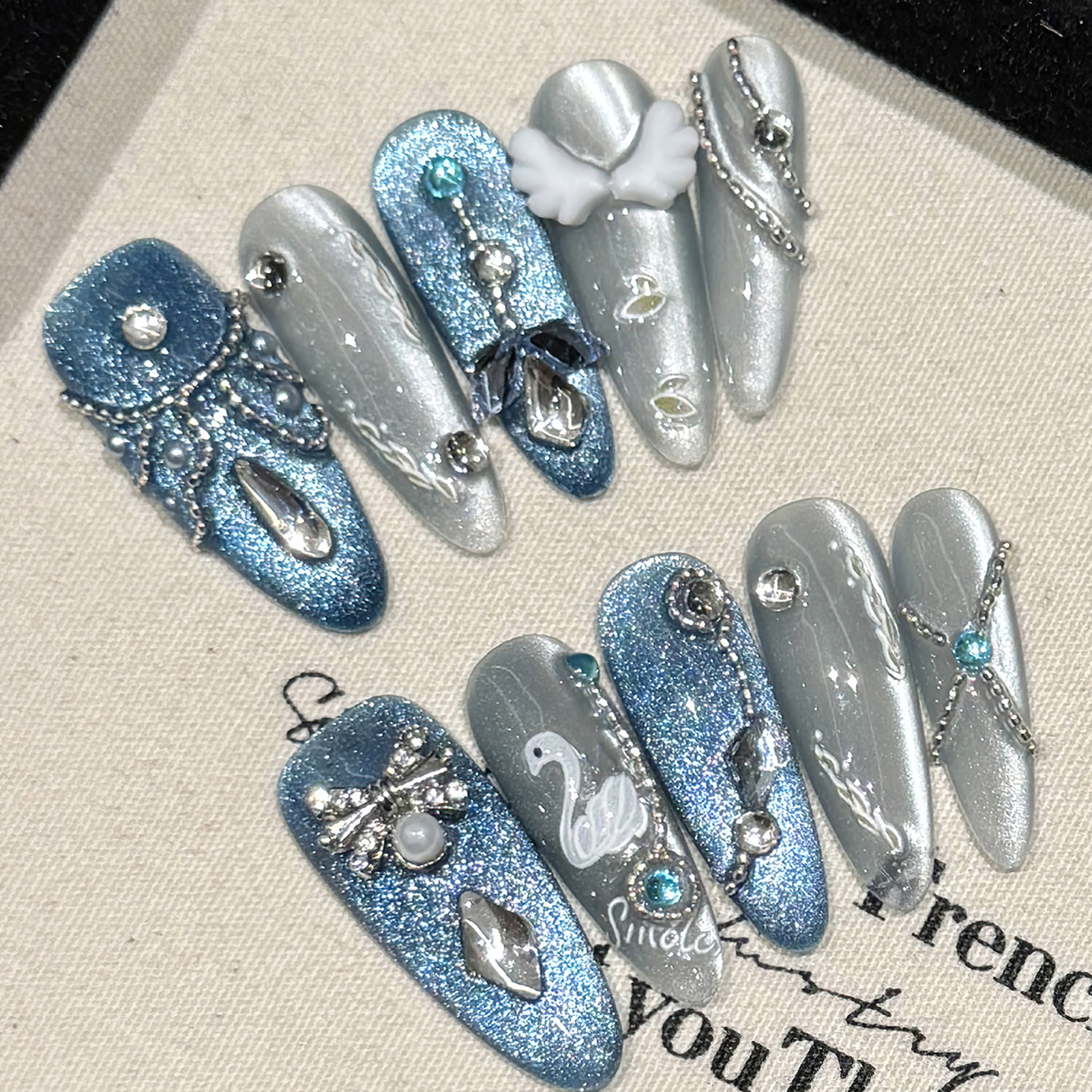 10Pcs White Swan Handmade Fals - Resin Craft Material incelemesi ve fiyatı