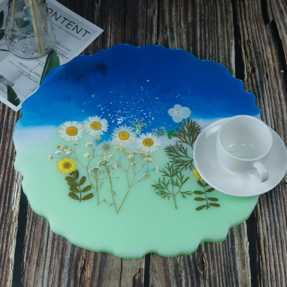 2Pcs Water Crystal Epoxy Resin - Serving Tray Mold incelemesi ve fiyatı