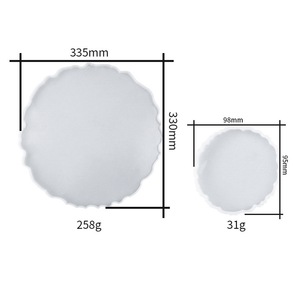 2Pcs Water Crystal Epoxy Resin - Serving Tray Mold incelemesi ve fiyatı
