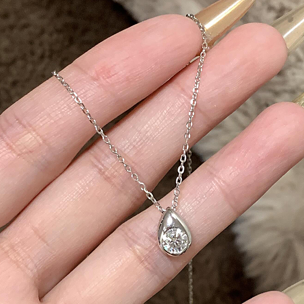 0.3/0.5CT Solitaire Diamond Mo - Bezels Set Pendant incelemesi ve fiyatı