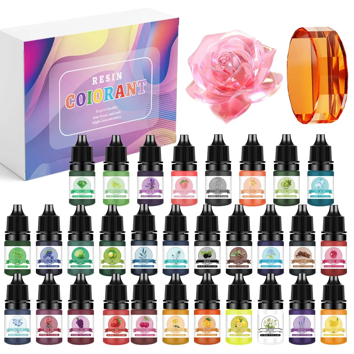 30Colors 5ml Epoxy Resin Pigme - Resin Pigment Set incelemesi ve fiyatı