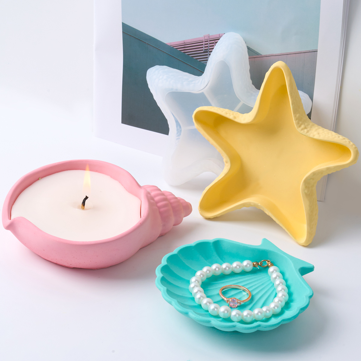 DIY Concrete Starfish Starage  - Serving Tray Mold incelemesi ve fiyatı