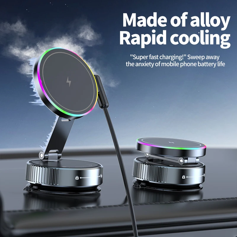 15W Wireless Car Charger Phone - Vacuum Chamber Small incelemesi ve fiyatı