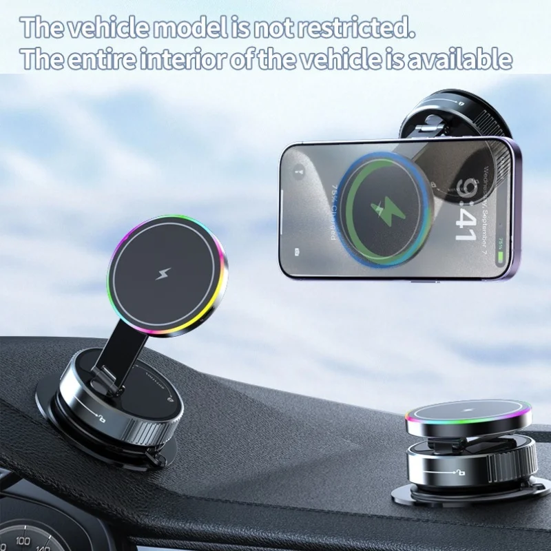15W Wireless Car Charger Phone - Vacuum Chamber Small incelemesi ve fiyatı