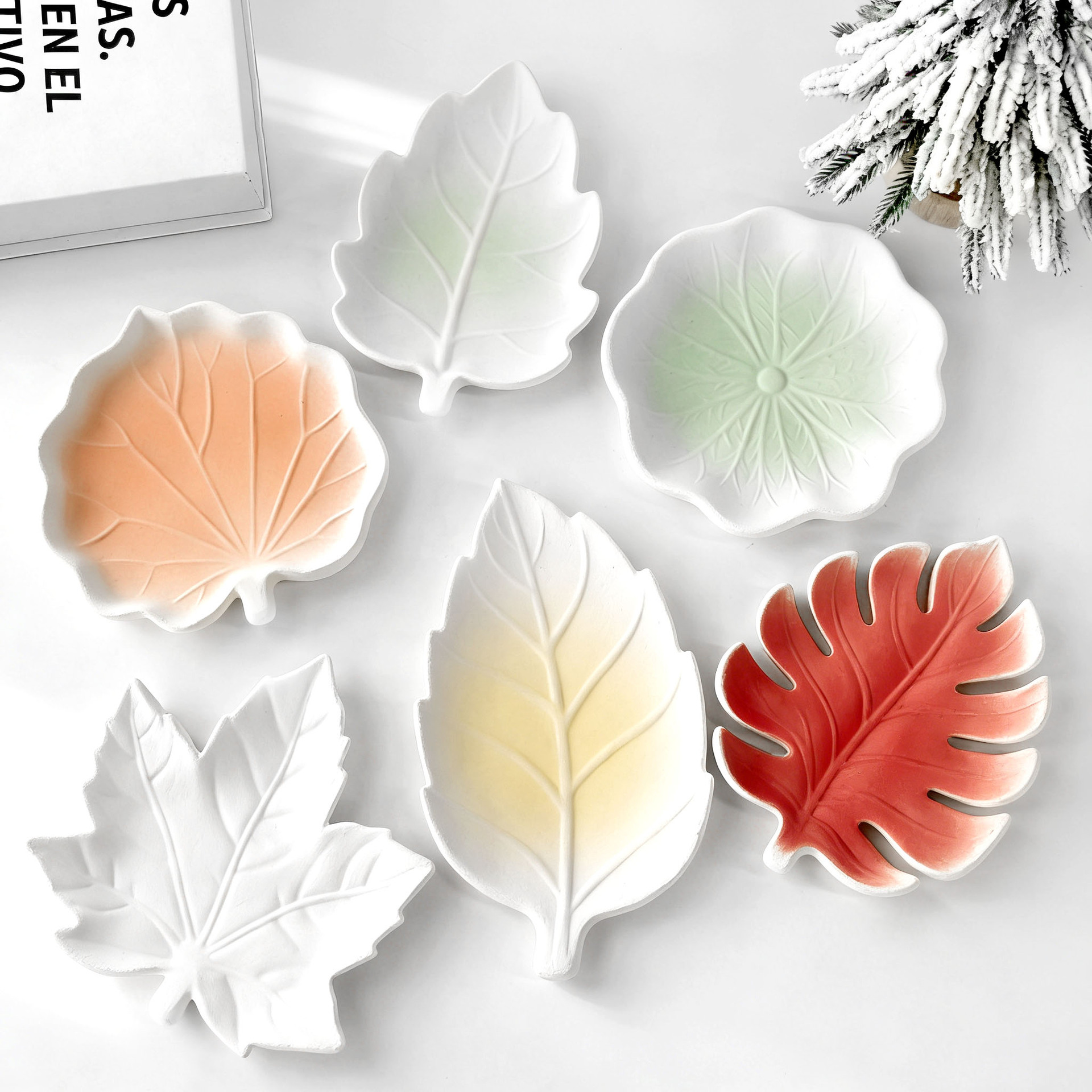 DIY Gypsum Form Leaf Coaster S - Serving Tray Mold incelemesi ve fiyatı