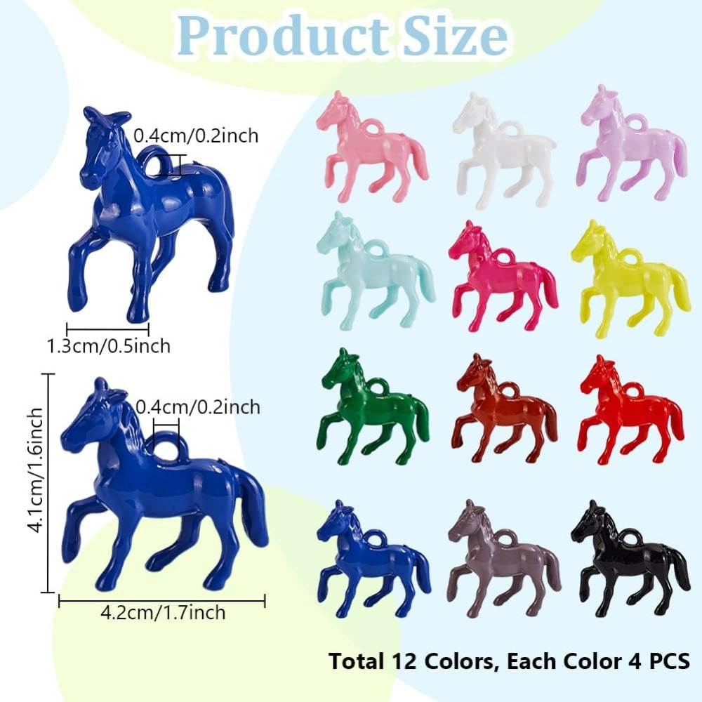 48pcs Opaque Acrylic Pendants  - Resin Craft Kit incelemesi ve fiyatı