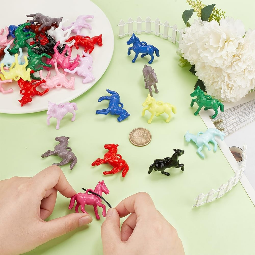 48pcs Opaque Acrylic Pendants  - Resin Craft Kit incelemesi ve fiyatı