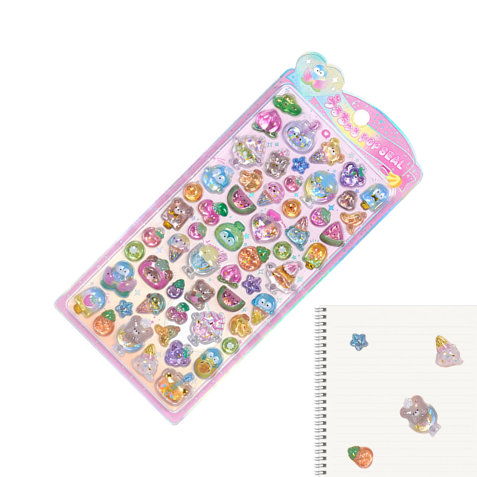 Cute Animal Sticker Pack 3D Sp - Resin Glitter Pack incelemesi ve fiyatı