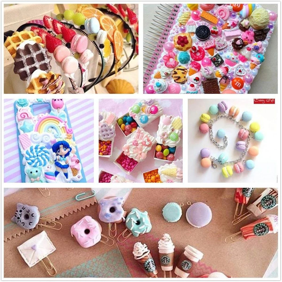 30pcs Random Candy Slime Charm - Resin Craft Supplies incelemesi ve fiyatı
