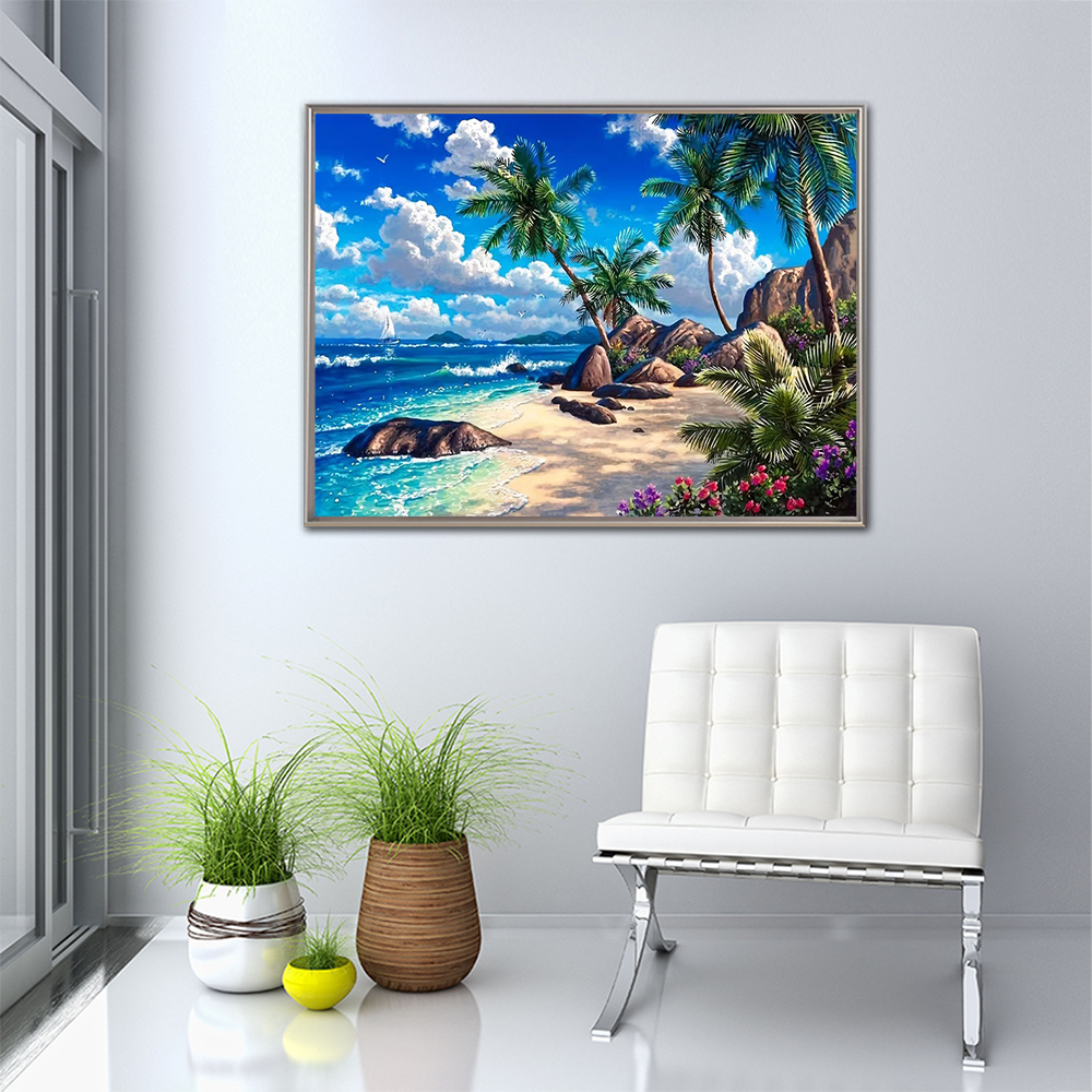 Diamond Embroidery Seaside Lan - Resin Craft For Beginners incelemesi ve fiyatı