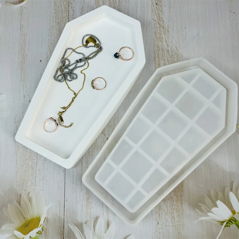 Halloween Coffin Resin Mold Tr - Serving Tray Mold incelemesi ve fiyatı