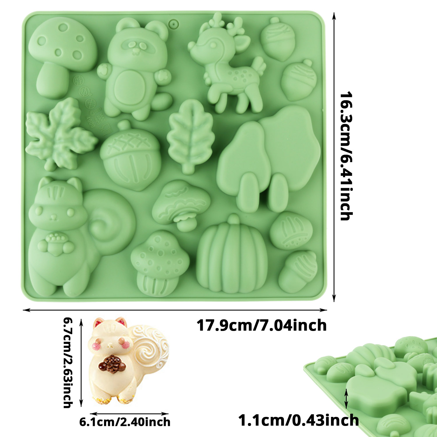 1 Silicone Cake Mold in the Sh - Resin Craft Supplies incelemesi ve fiyatı