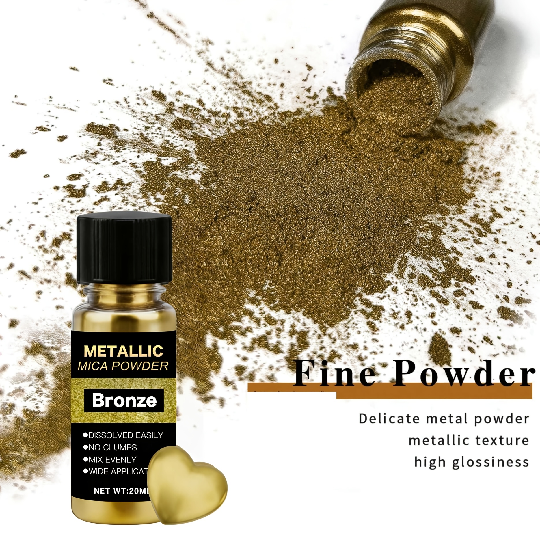 Metallic Mica Powder, Brushed  - Resin Pigment Set incelemesi ve fiyatı
