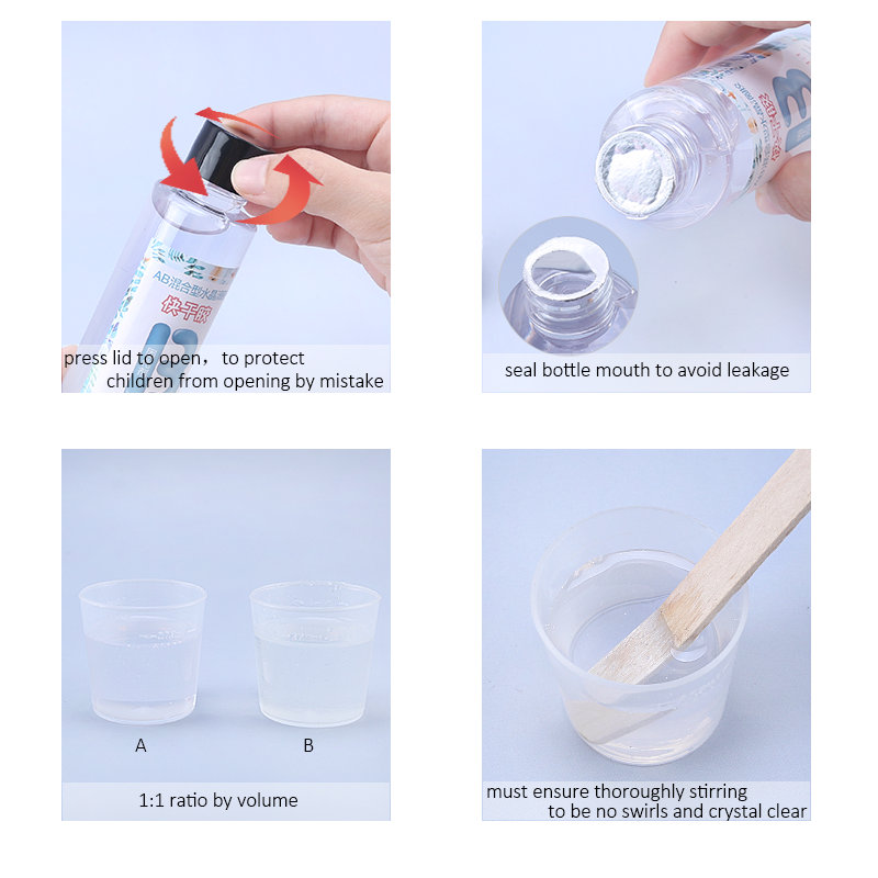 1:1 Clear Epoxy Resin Crystal  - Resin Pigment Set incelemesi ve fiyatı