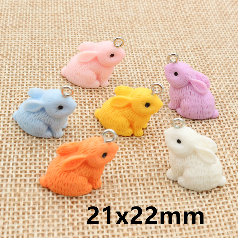 10PCS Resin Pendant Charms Rab - Resin Craft Supplies incelemesi ve fiyatı