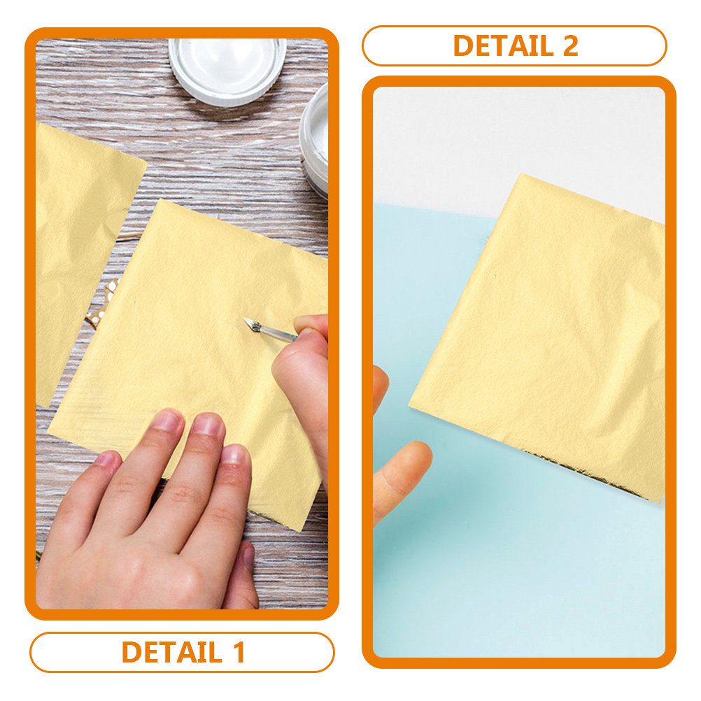 200 Sheets Gold Foil for Arts  - Gold Foil Flakes incelemesi ve fiyatı