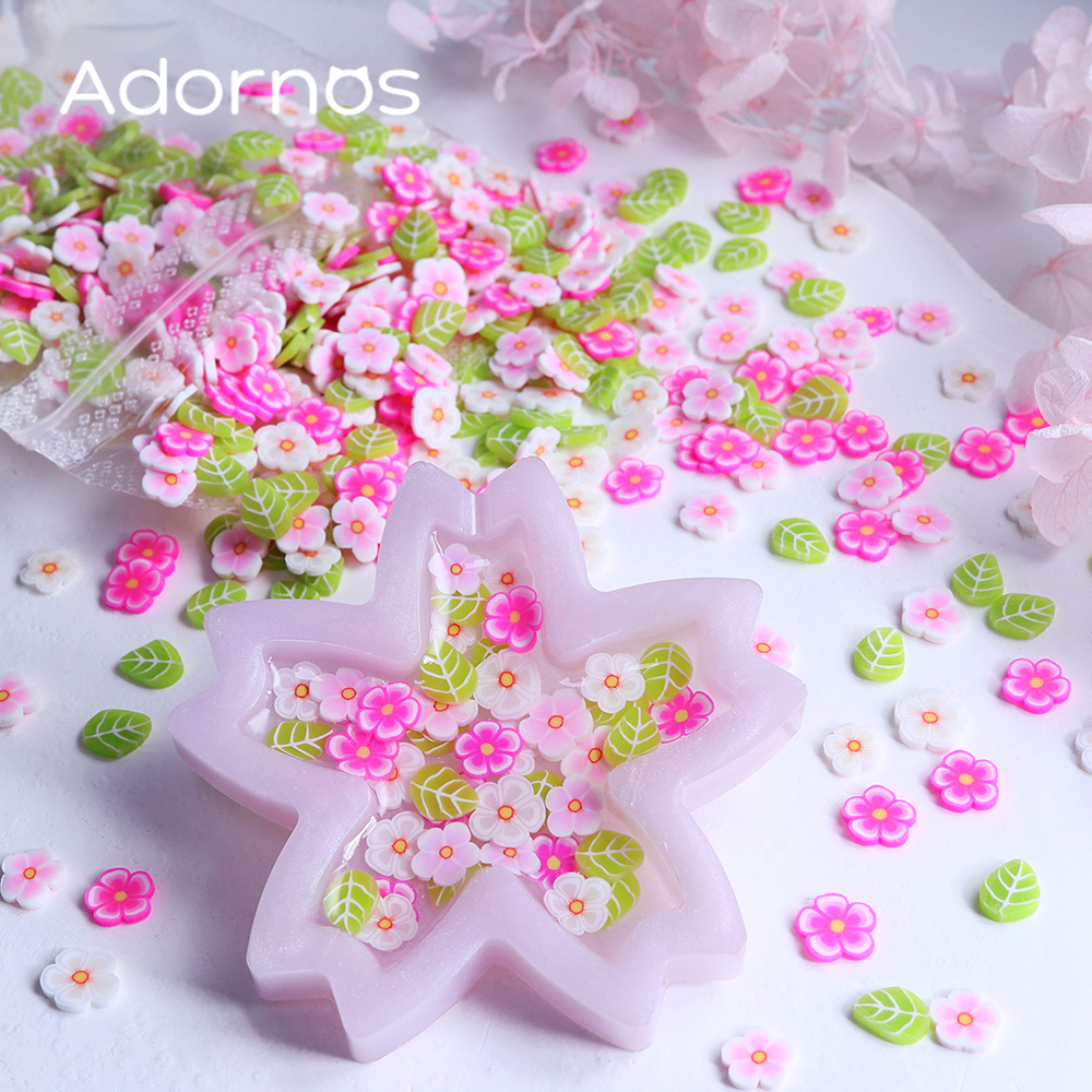 10g Pink Flowers Polymer Clay  - Resin Craft Ideas incelemesi ve fiyatı