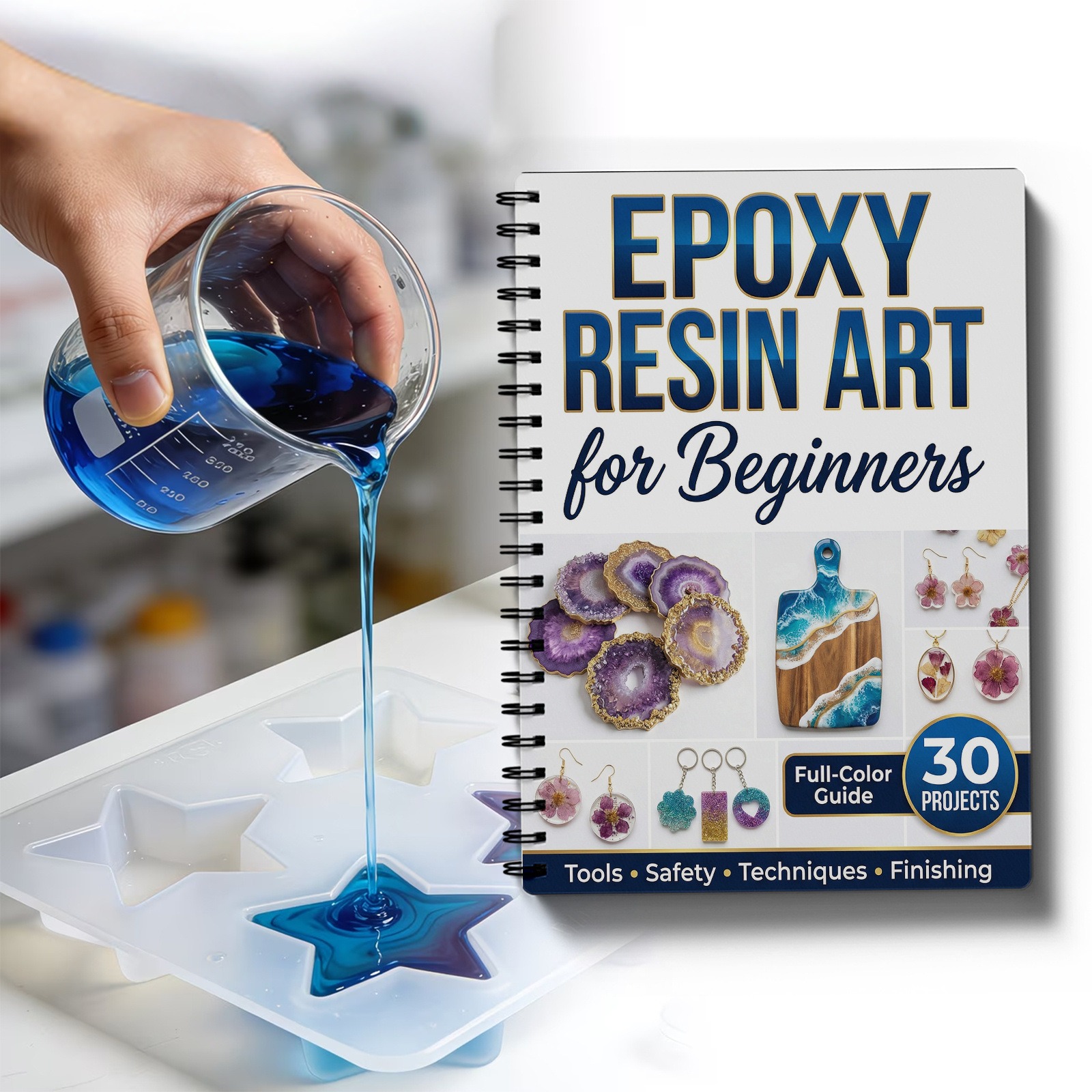 Epoxy Resin Art Book Guide Lea - Resin Craft For Beginners incelemesi ve fiyatı