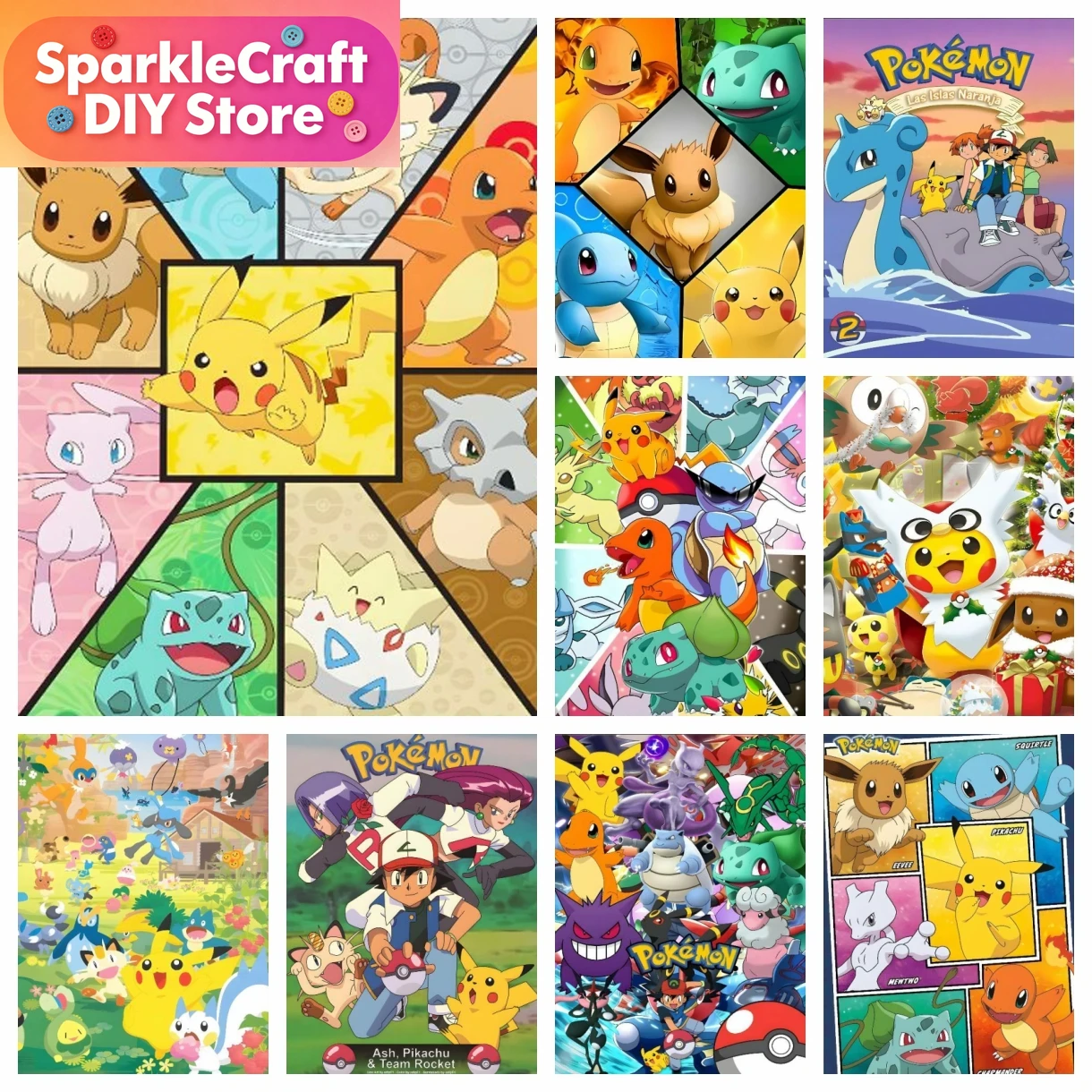 1pc frameless Cartoon Pokemon  - Resin Craft Kit incelemesi ve fiyatı