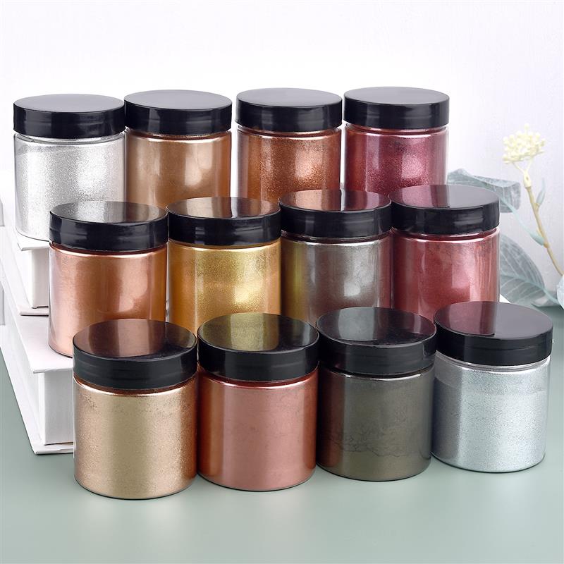 50g Shimmer Metallic Gold Silv - Resin Pigment Set incelemesi ve fiyatı