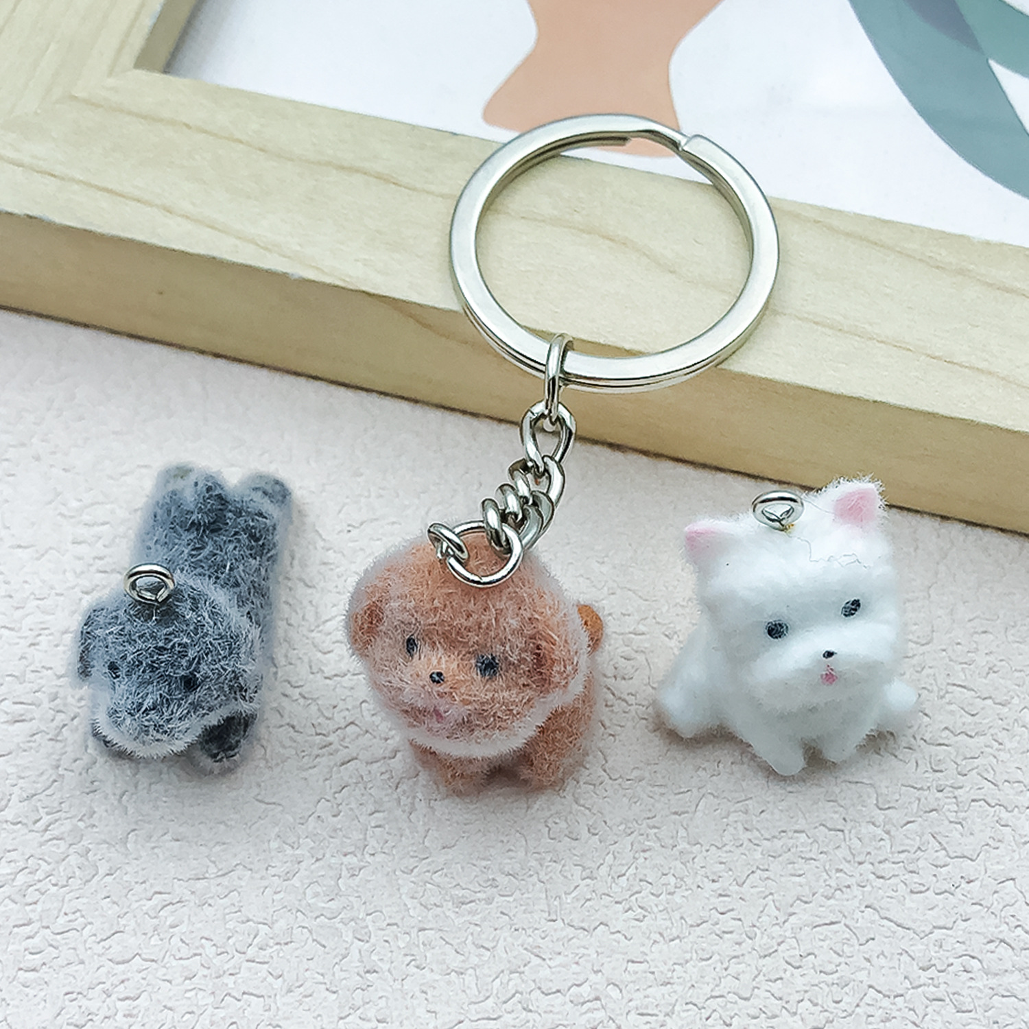 5pcs&1pc Flocked Resin Animal  - Resin Craft Material incelemesi ve fiyatı