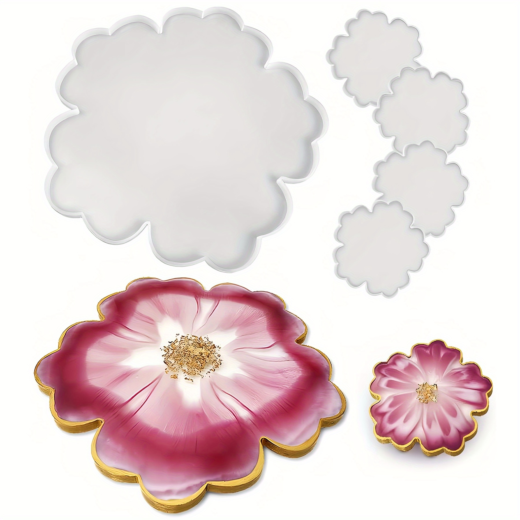 1-piece 13-inch large flower t - Serving Tray Mold incelemesi ve fiyatı