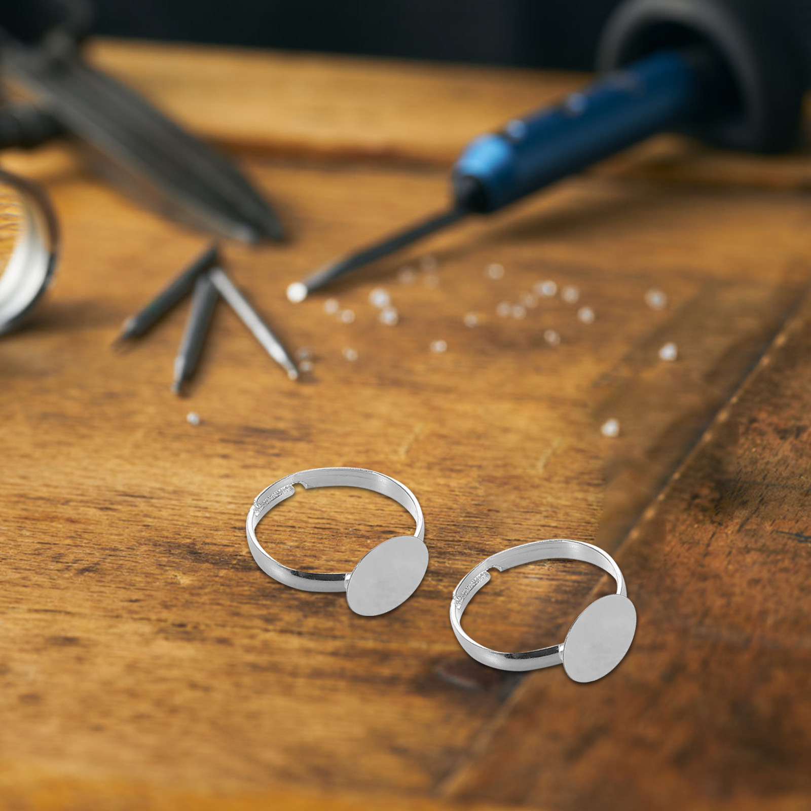 20Pcs Adjustable Blank Ring Fi - Resin Craft Supplies incelemesi ve fiyatı