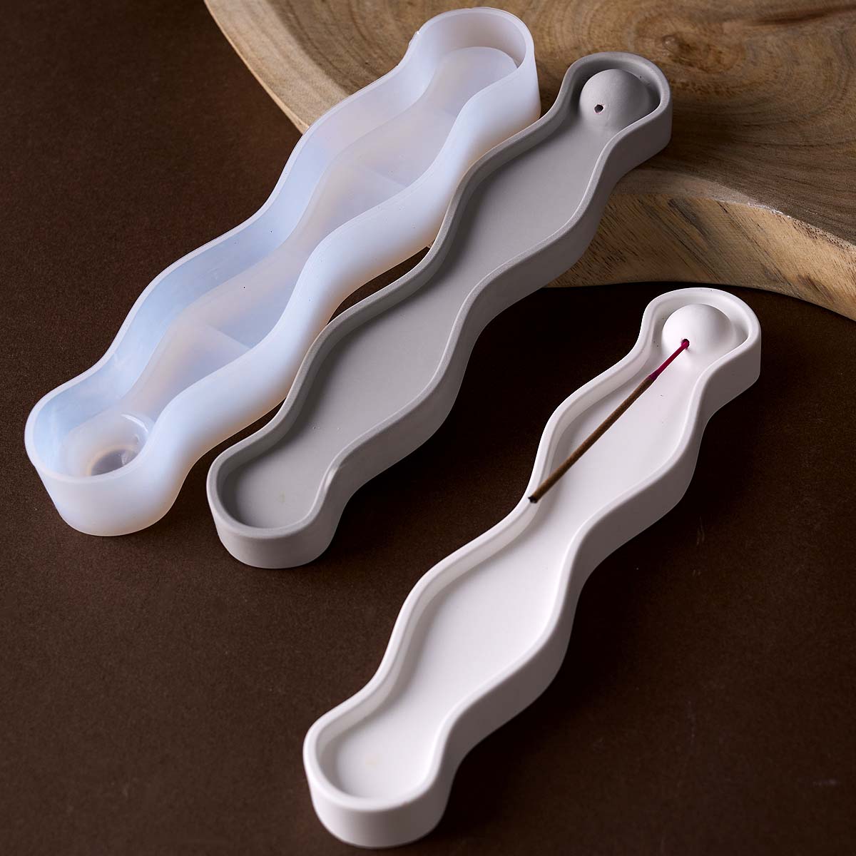 Wave Long Incense Insert Tray  - Serving Tray Mold incelemesi ve fiyatı