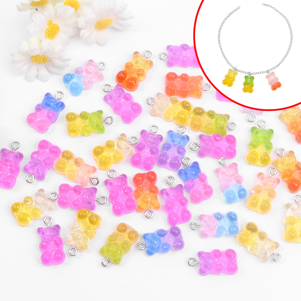 60pcs Dual Color Resin Bear Sh - Resin Craft Supplies incelemesi ve fiyatı