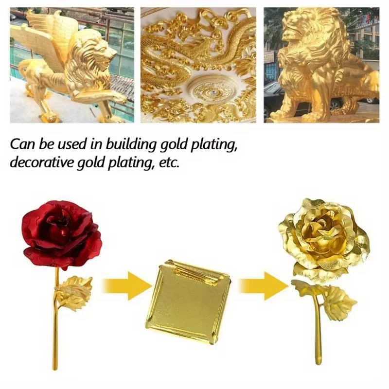 100pcs Imitation Gold Sliver C - Gold Foil Flakes incelemesi ve fiyatı